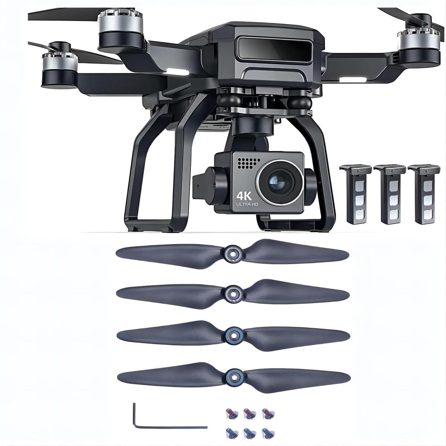 DELINZA Foldable Drone with Camera 4k