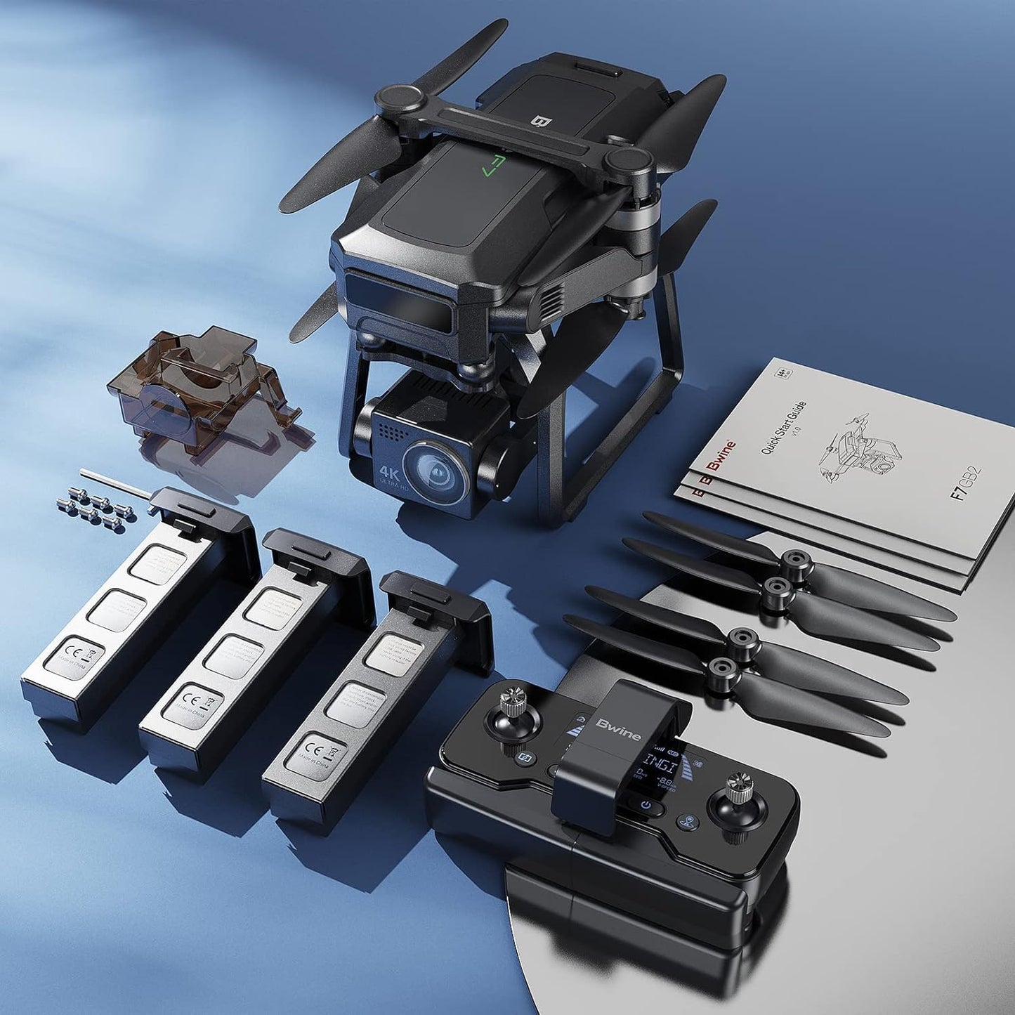 DELINZA Foldable Drone with Camera 4k