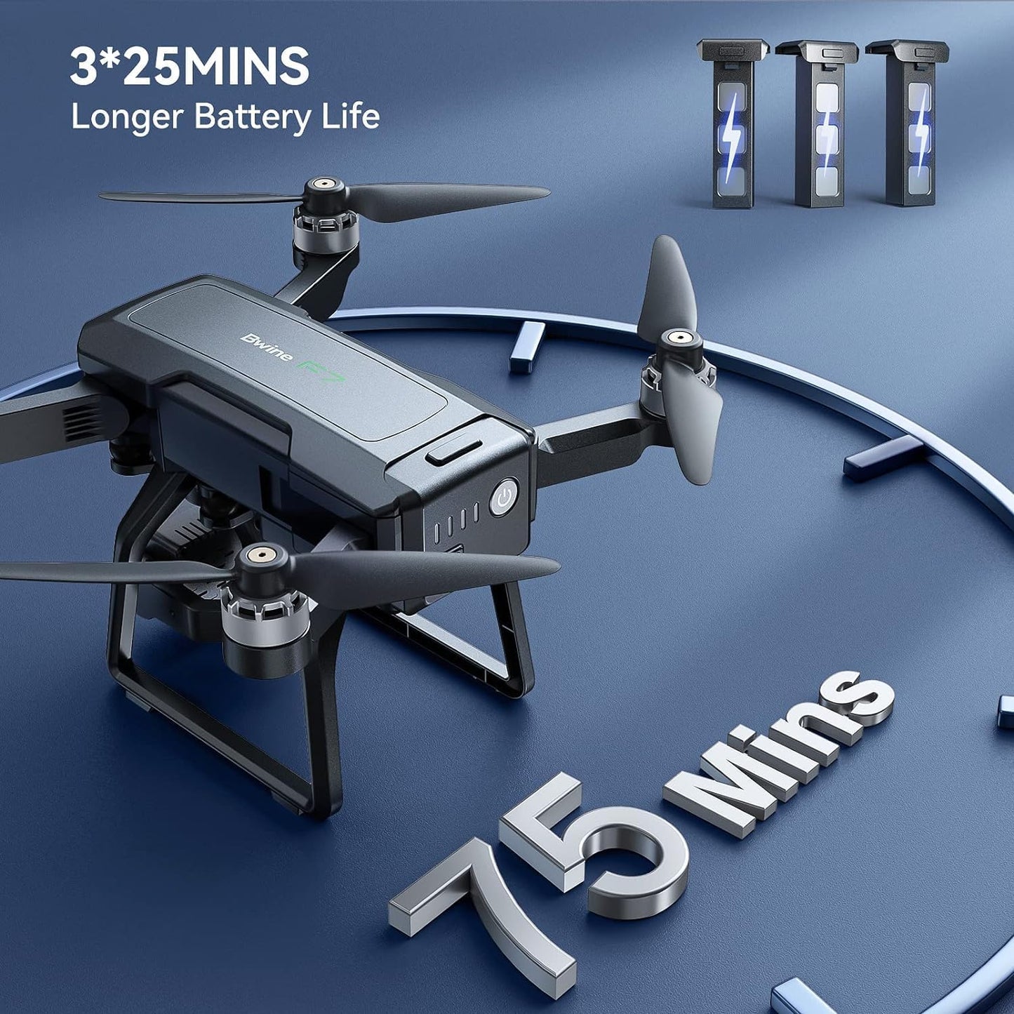 DELINZA Foldable Drone with Camera 4k