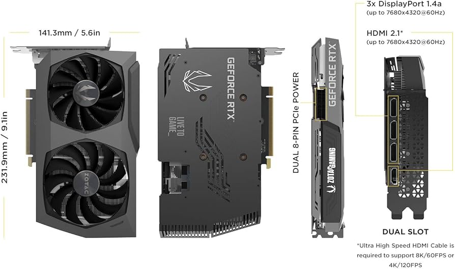 Zotac RTX 3070 Twin Edge OC LHR 8GB