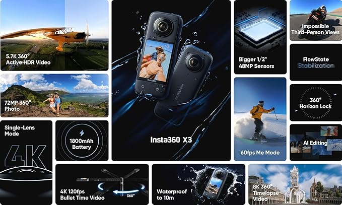 Insta360 X3 Action Camera